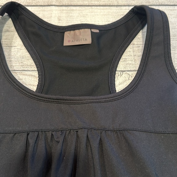 Women’s Athleta black racerback tank top approx size L see measurements - Picture 2 of 12